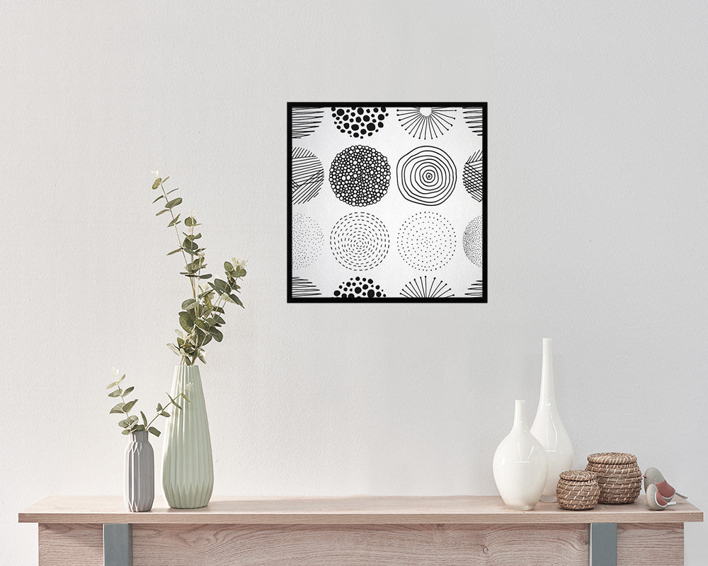 Shape Abstract Artwork Wood Frame Gifts Modern Wall Decor Art Prints