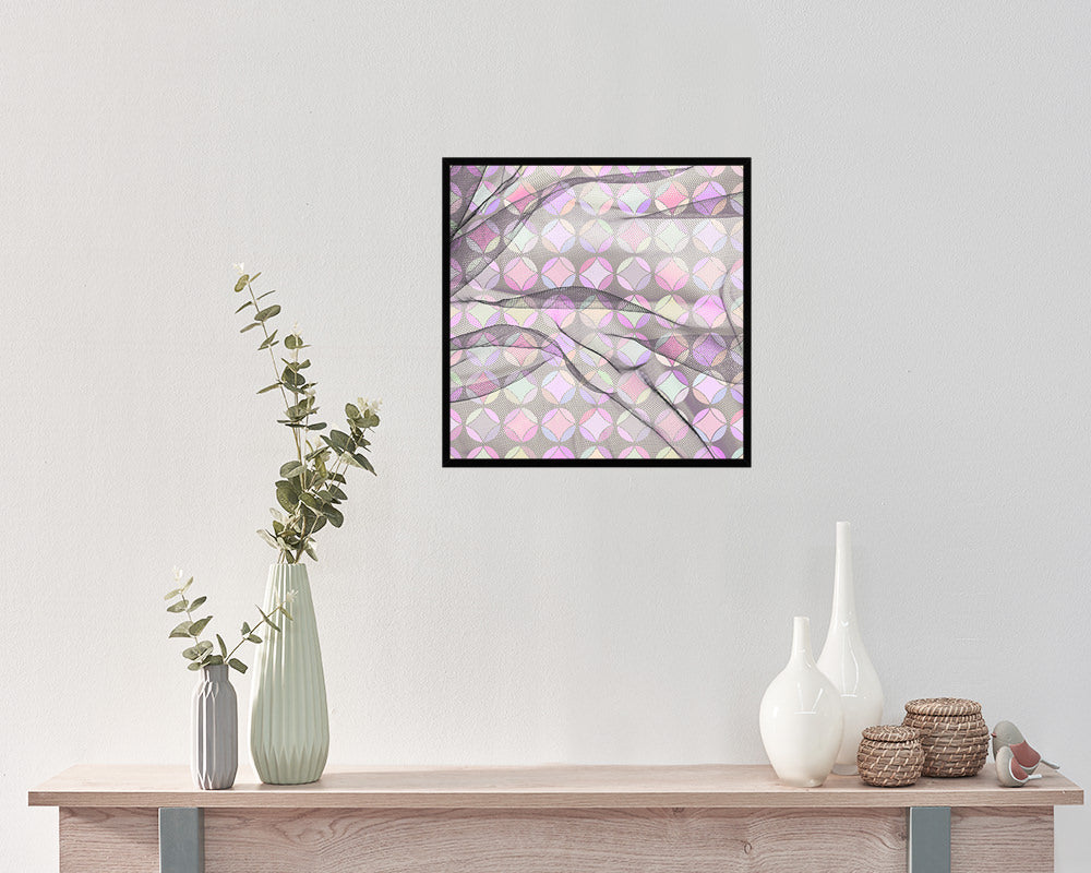 Abstract Pink Artwork Wood Frame Gifts Modern Wall Decor Art Prints
