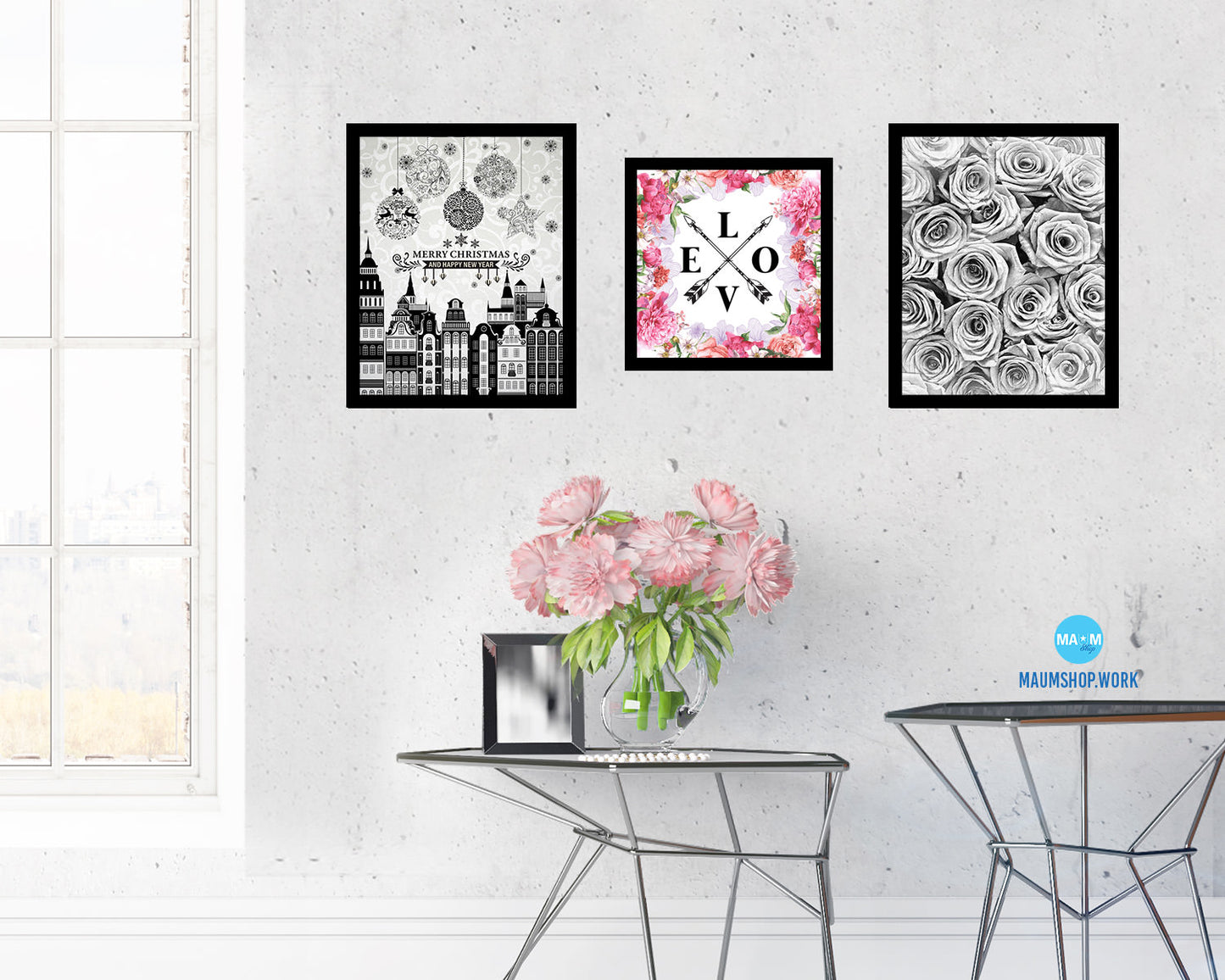 LOVE Quote Framed Print Home Decor Wall Art Gifts