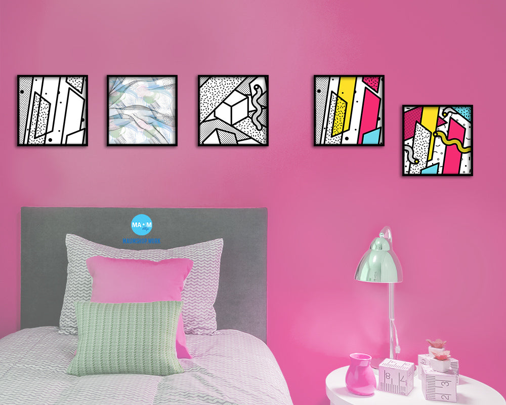 Abstract Painting Artwork Wood Frame Gifts Modern Wall Decor Art Prints