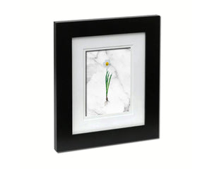 Narcissus Marble Texture Plants Art Wood Framed Print Wall Decor Gifts