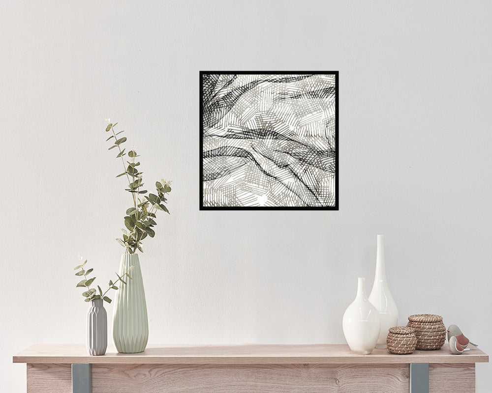 Shape Abstract Artwork Wood Frame Gifts Modern Wall Decor Art Prints