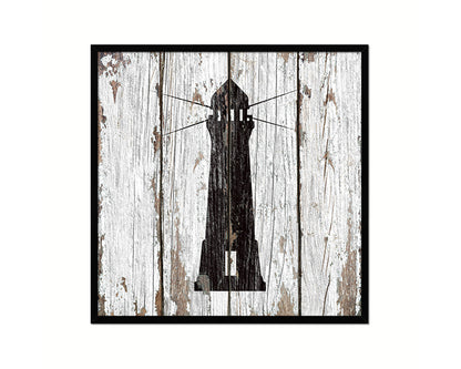 Lighthouse Nautical Wood Framed Gifts Ocean Beach Fishing Home Decor Wall Art Prints