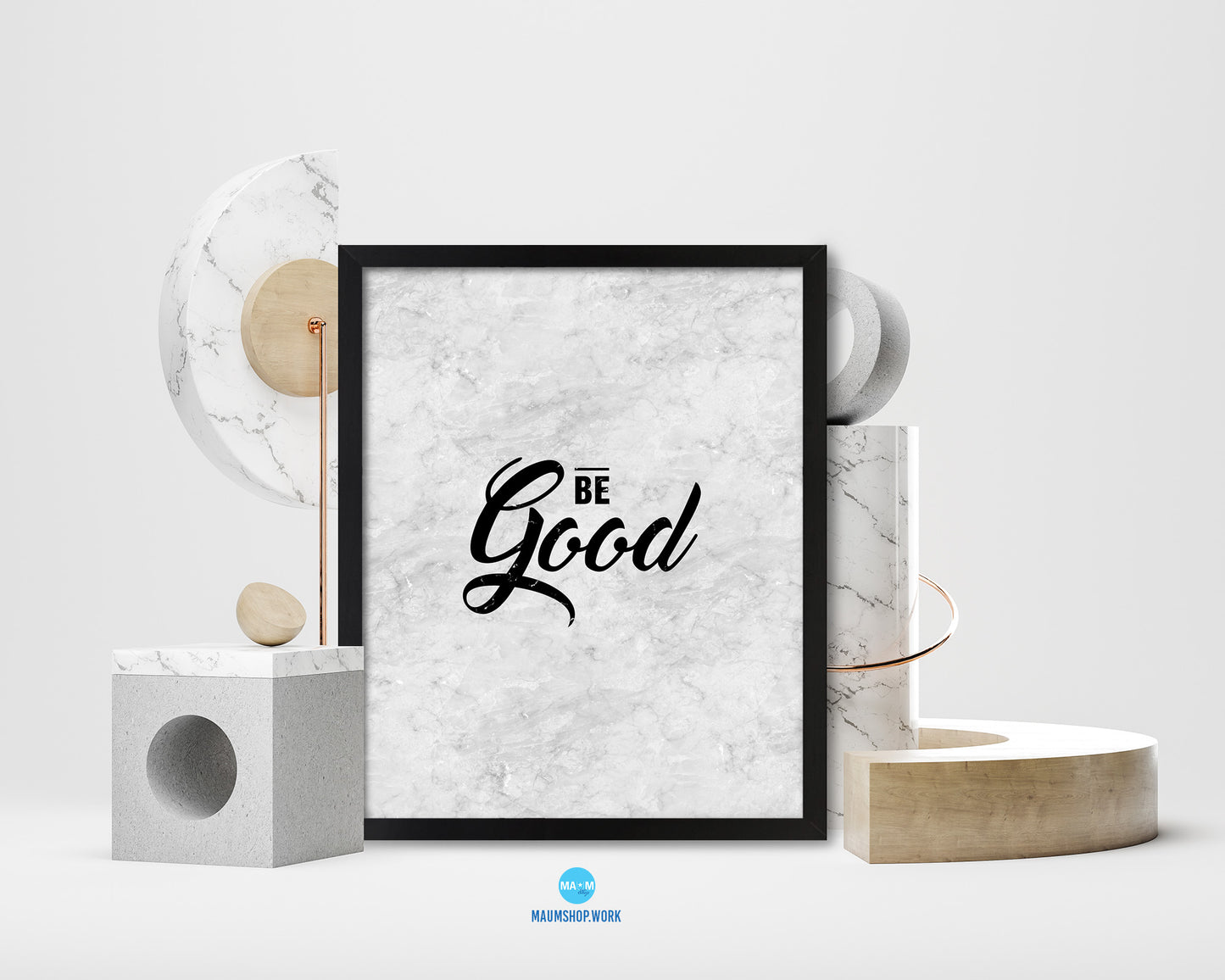 Be Good Inspirational Quote Framed Print Wall Art Decor Gifts