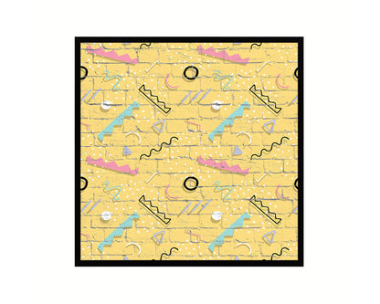 Abstract Yellow Artwork Wood Frame Gifts Modern Wall Decor Art Prints