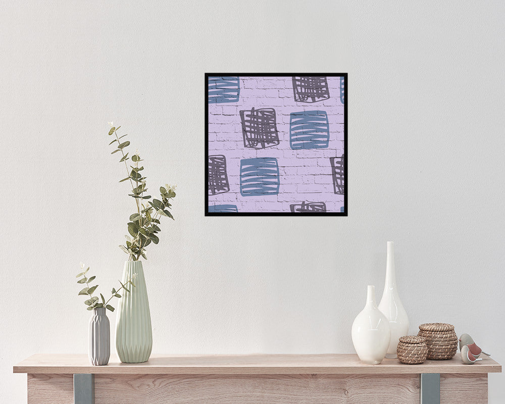 Shape Abstract Artwork Wood Frame Gifts Modern Wall Decor Art Prints