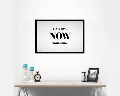 Yesterday Now Tomorrow Bible Verse Scripture Framed Print Wall Decor Art Gifts