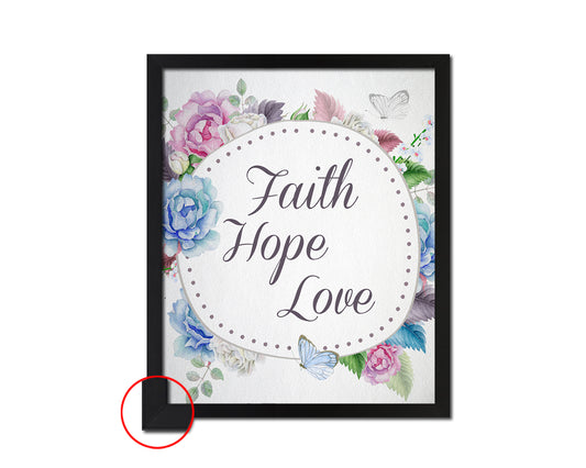 Faith Can Move Mountains, Matthew 17:20 Bible Verse Scripture Framed Print Wall Decor Art Gifts