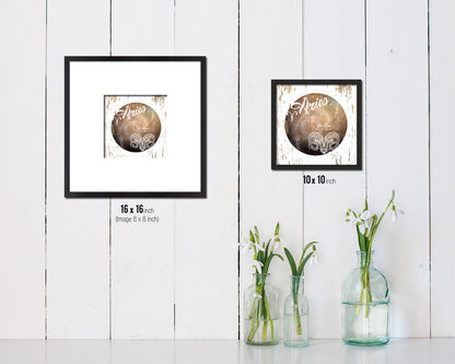 Aries Astrology Prediction Yearly Horoscope Wood Framed Print Wall Art Decor Gifts