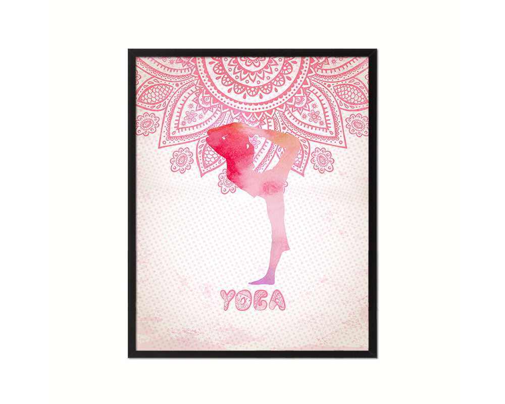 Yoga Pose Yoga Wood Framed Print Wall Decor Art Gifts