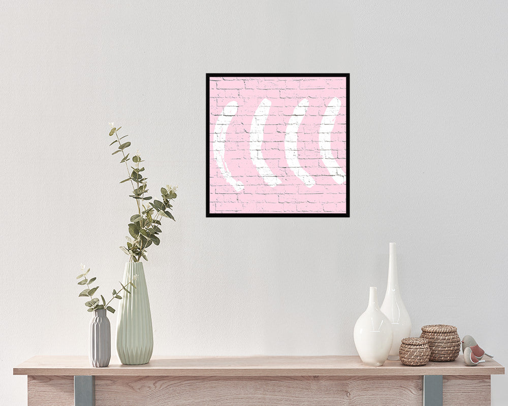 Brush Object Abstract Artwork Wood Frame Gifts Modern Wall Decor Art Prints