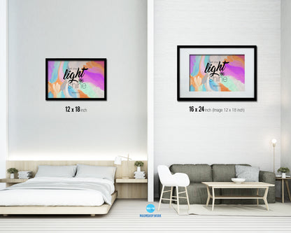 Let your light shine, Matthew 5:16 Bible Verse Scripture Framed Print Wall Decor Art Gifts
