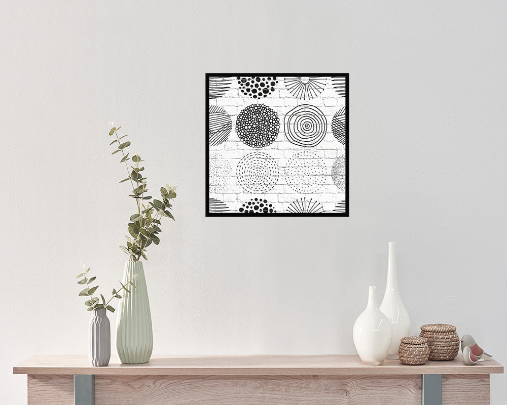 Shape Abstract Artwork Wood Frame Gifts Modern Wall Decor Art Prints