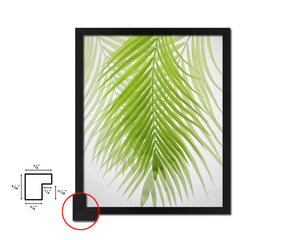 Green Palm Tree Watercolor Tropical Leaf Framed Print Home Decor Wall Art Gifts