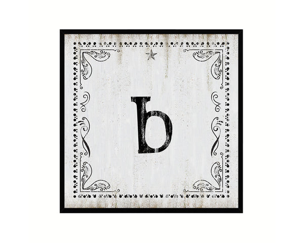 Letters V Custom Monogram Personality Name Sign Framed Prints Wall Art Decor