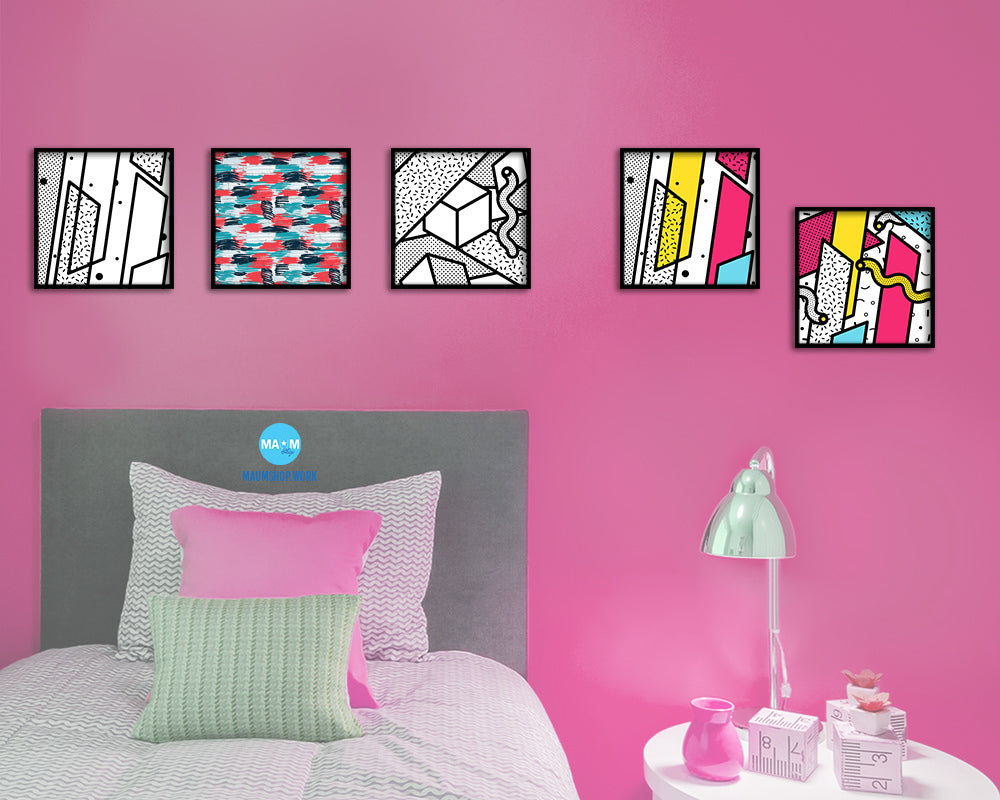 Abstract Painting Artwork Wood Frame Gifts Modern Wall Decor Art Prints