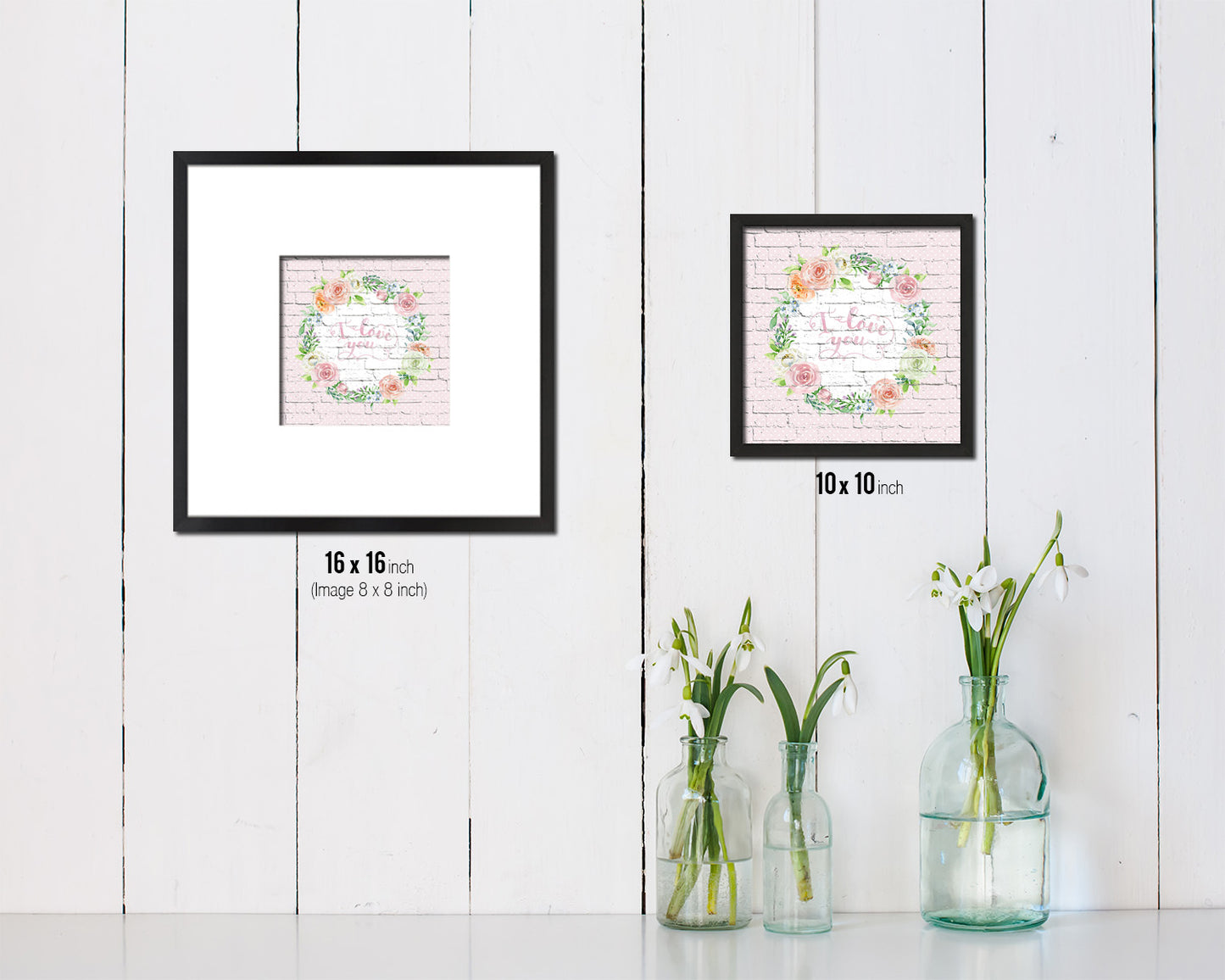 I love you Quote Framed Print Home Decor Wall Art Gifts