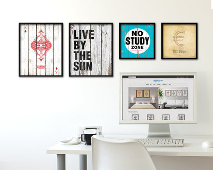 Live by the sun Quote Framed Print Home Decor Wall Art Gifts
