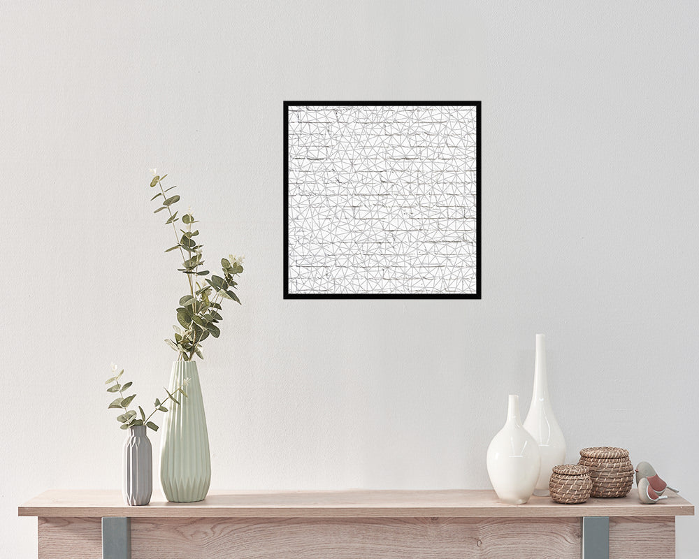 Abstract Black  Artwork Wood Frame Gifts Modern Wall Decor Art Prints