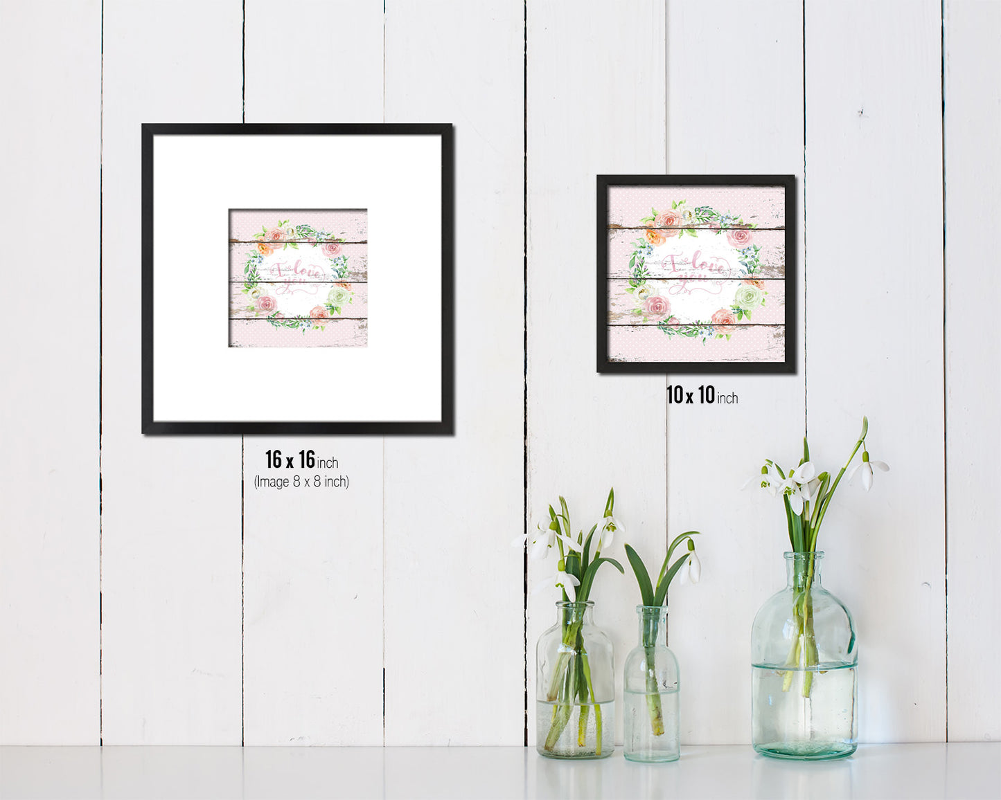I love you Quote Framed Print Home Decor Wall Art Gifts