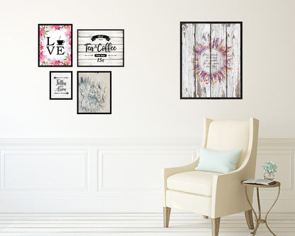 Dear friends, let us love on another, John 4:7 Quote Wood Framed Print Home Decor Wall Art Gifts