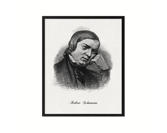 Robert Schumann Classical Music Framed Print Orchestra Teacher Gifts Home Wall Decor