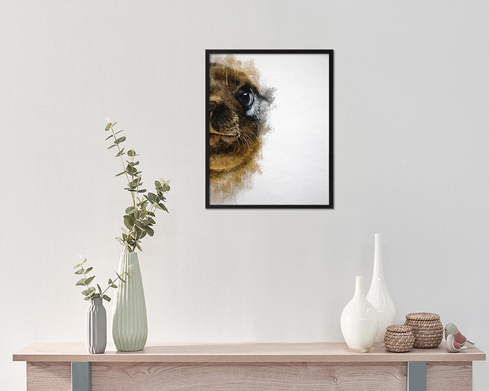 Sea Lion Animal Painting Print Framed Art Home Wall Decor Gifts