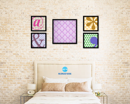 Abstract Blue Artwork Wood Frame Gifts Modern Wall Decor Art Prints