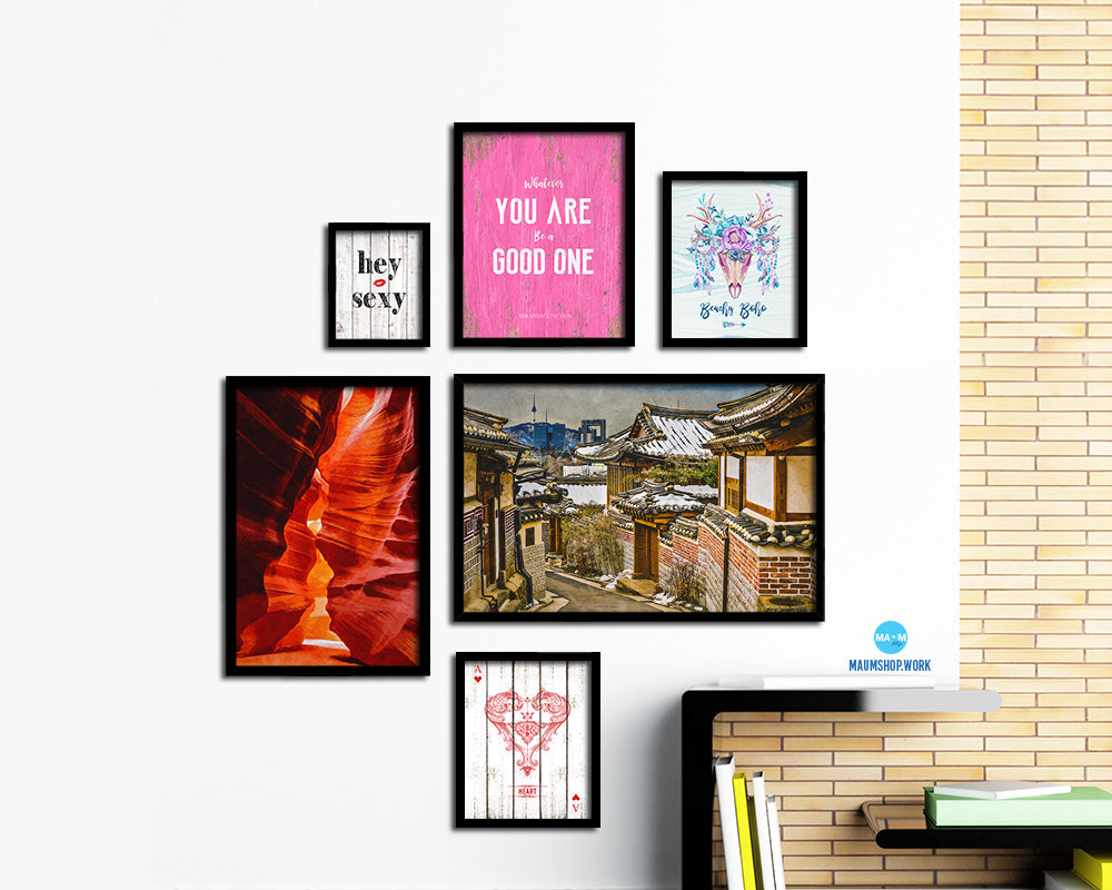 Seoul South Korea at the Bukchon Hanok historic district Landscape Art