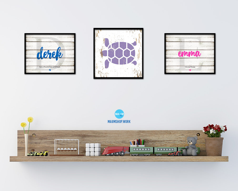 Turtle Animal Nursery Room Fine Art Paper Prints Home Decor Wall Art Gifts