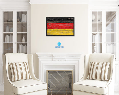 Ghana Country Wood Rustic National Flag Wood Framed Print Wall Art Decor Gifts