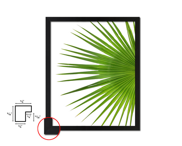 Palm Tropical Leaf Framed Print Sign Decor Wall Art Gifts