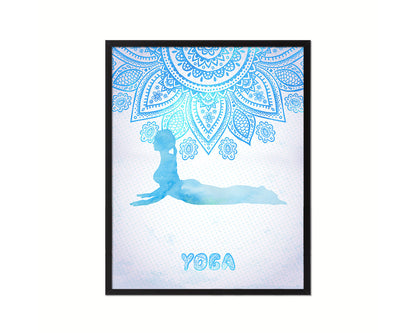 Cobra Pose Yoga Wood Framed Print Wall Decor Art Gifts