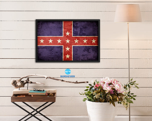 Army of Tennessee Vintage Military Flag Framed Print Sign Decor Wall Art Gifts