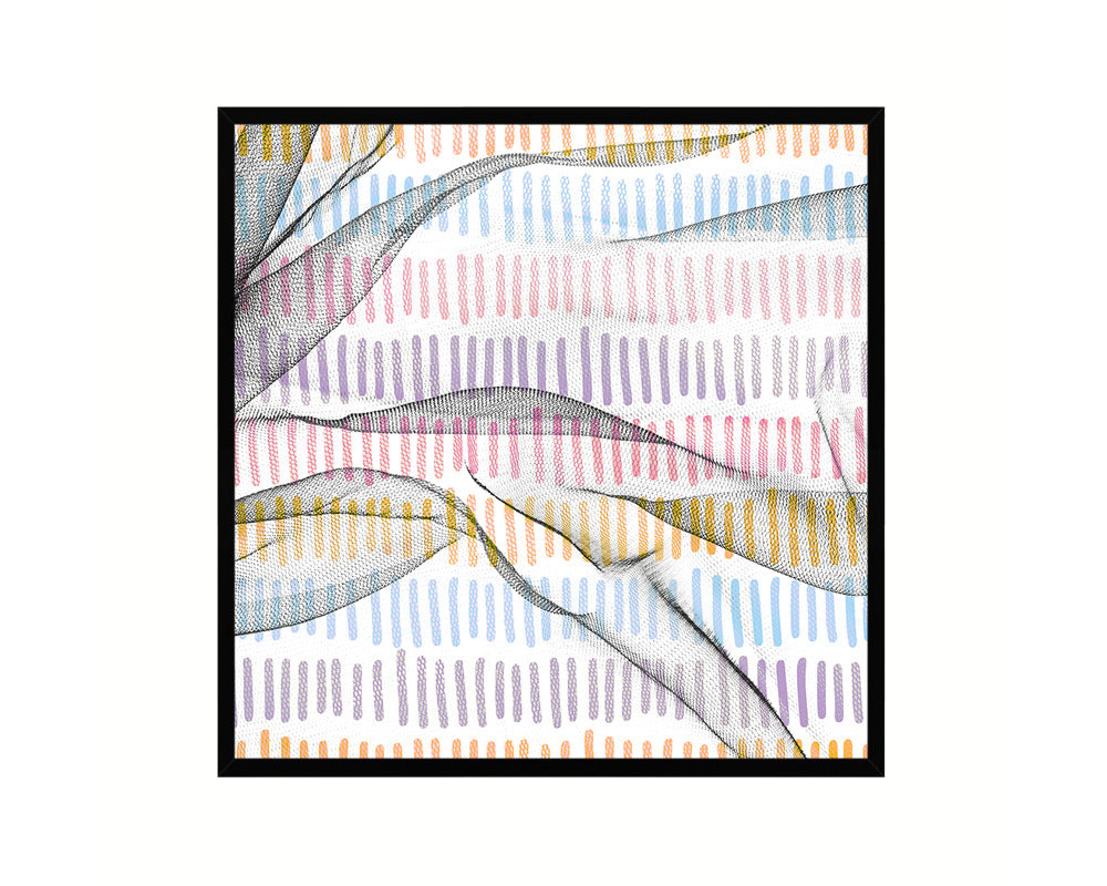 Abstract Line Artwork Wood Frame Gifts Modern Wall Decor Art Prints
