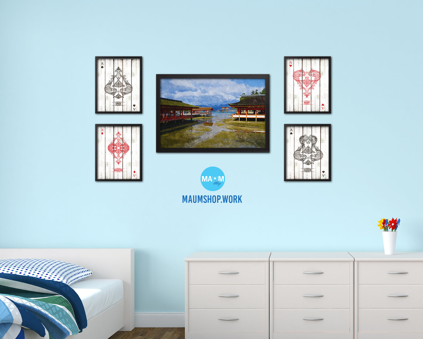 Floating Torii Gate, Itsukushima Shrine Miyajima Gate, Hiroshima, Asia, Japan, Landmark