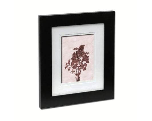Potato Leaves Sepia Plants Art Wood Framed Print Wall Decor Gifts