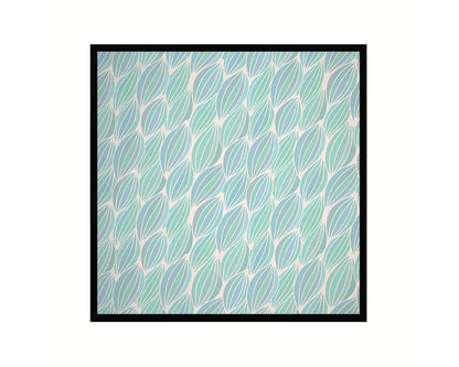 Abstract Aqua Artwork Wood Frame Gifts Modern Wall Decor Art Prints