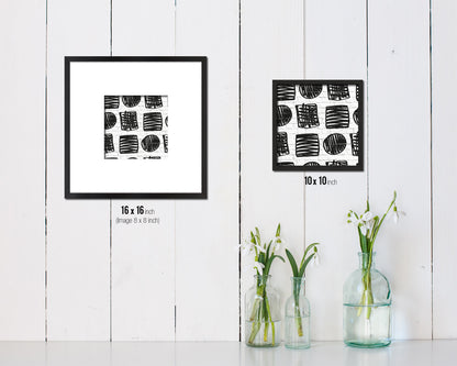 Shape Abstract Artwork Wood Frame Gifts Modern Wall Decor Art Prints