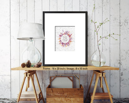 Dear friends, let us love on another, John 4:7 Quote Wood Framed Print Home Decor Wall Art Gifts