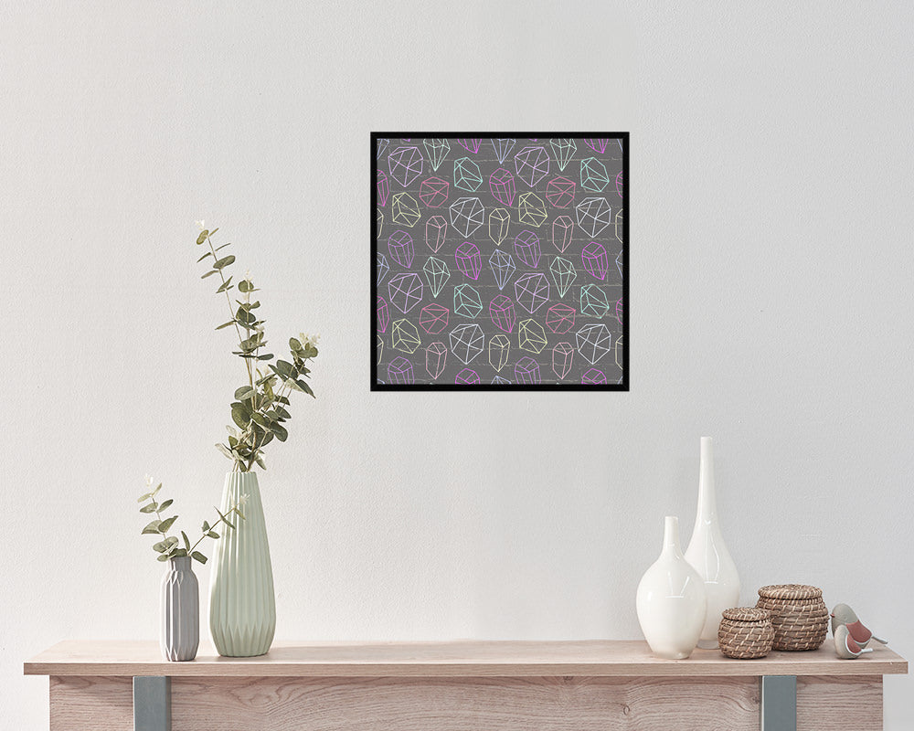 Abstract Line Artwork Wood Frame Gifts Modern Wall Decor Art Prints