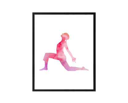 Yoga Pose Yoga Wood Framed Print Wall Decor Art Gifts