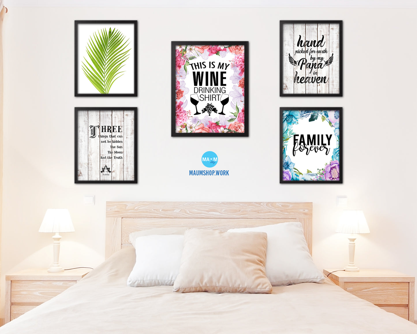 This is my wine drinking shirt Words Wood Framed Print Wall Decor Art Gifts