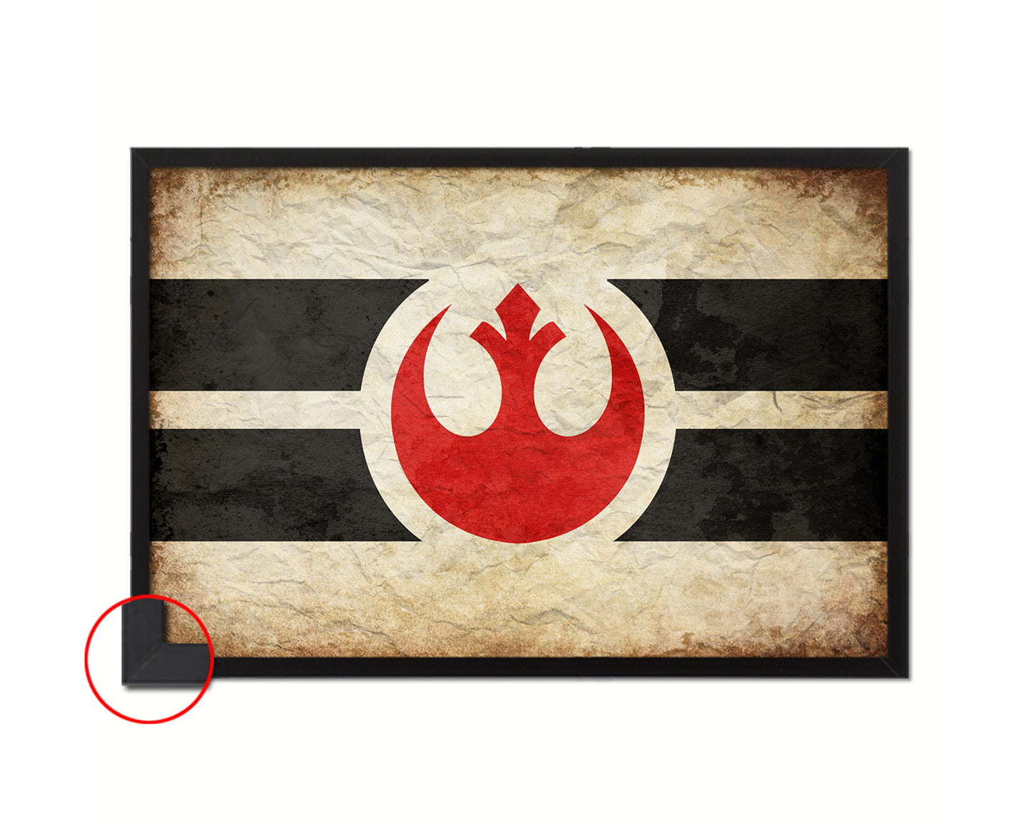 Alliance to Restore the Republic Vintage Military Flag Framed Print Sign Decor Wall Art Gifts