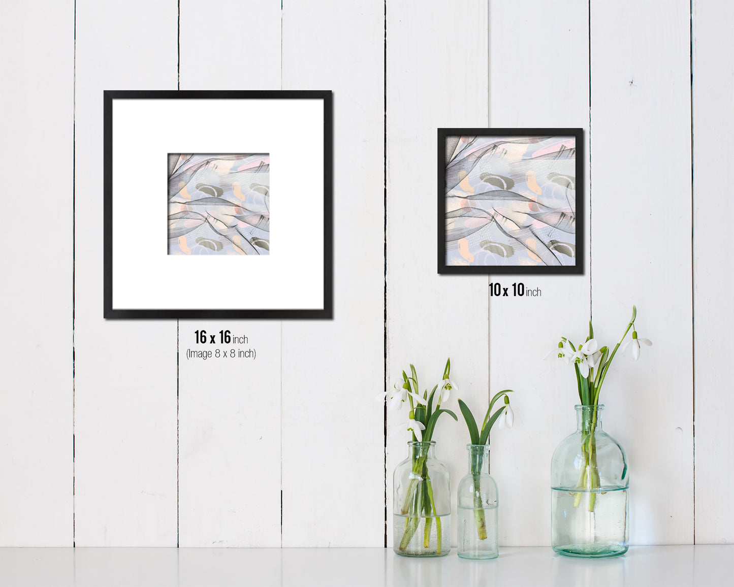 Abstract Painting Artwork Wood Frame Gifts Modern Wall Decor Art Prints