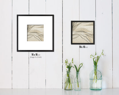 Abstract Artwork Wood Frame Gifts Modern Wall Decor Art Prints