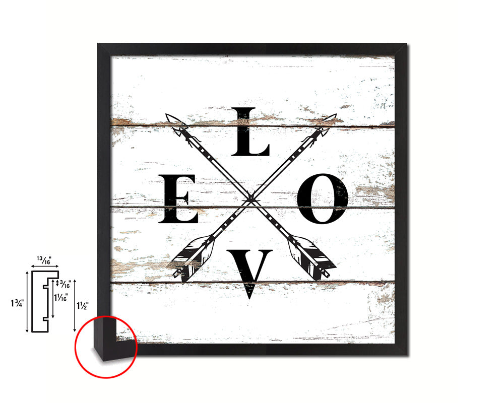 LOVE Quote Framed Print Home Decor Wall Art Gifts