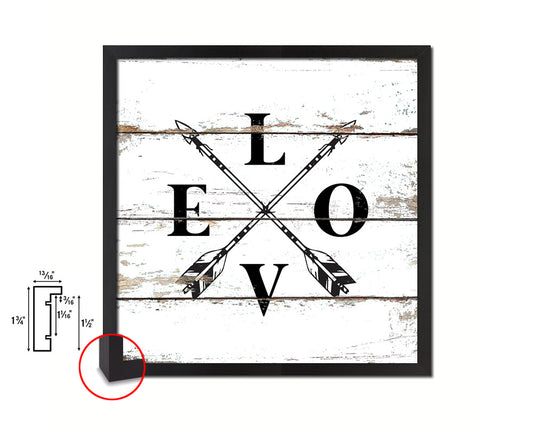 LOVE Quote Framed Print Home Decor Wall Art Gifts