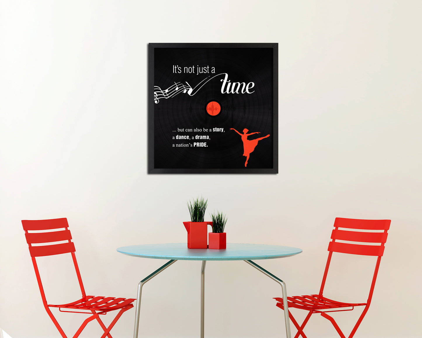 It's not just a tune Modern Music Quote Framed Print  Wall Decor Art Gifts