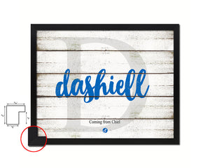 Dashiell Personalized Biblical Name Plate Art Framed Print Kids Baby Room Wall Decor Gifts